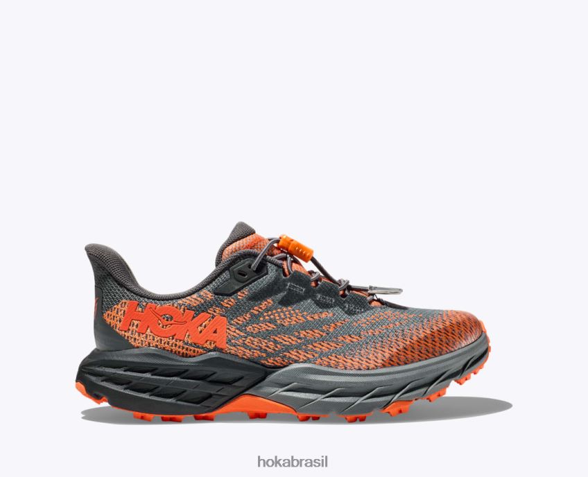 bode veloz 5 Hoka crianças RNZ040677 Castlerock/laranja vibrante