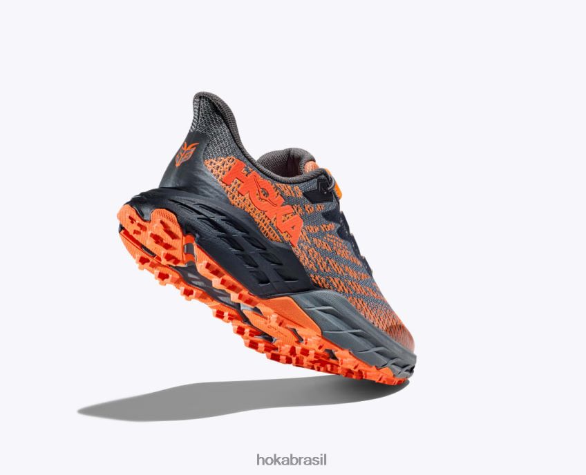 bode veloz 5 Hoka crianças RNZ040677 Castlerock/laranja vibrante