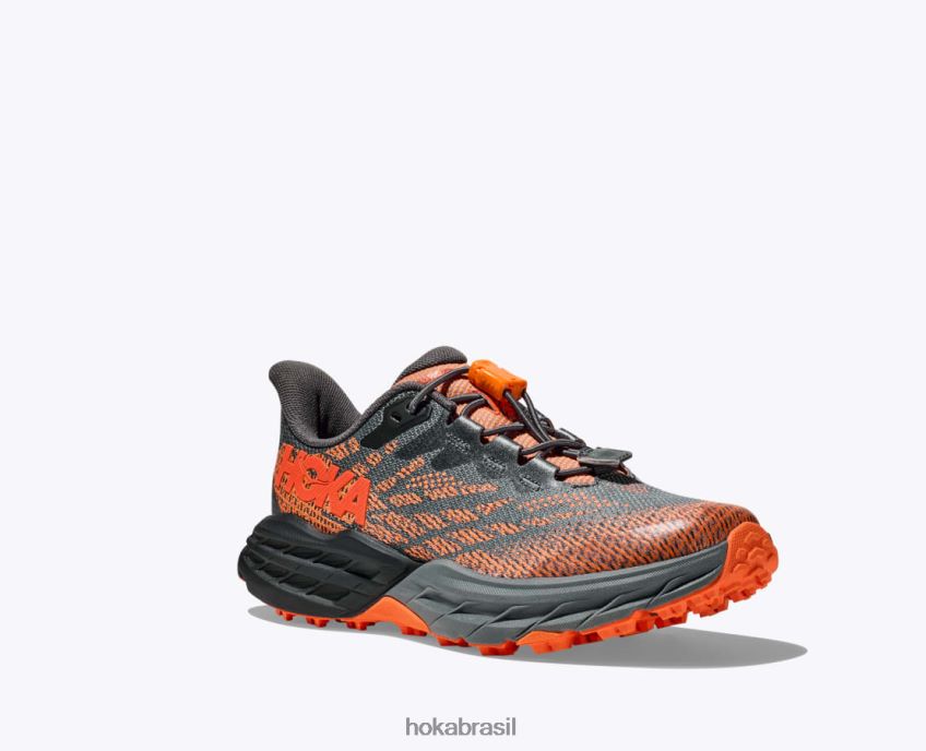 bode veloz 5 Hoka crianças RNZ040677 Castlerock/laranja vibrante