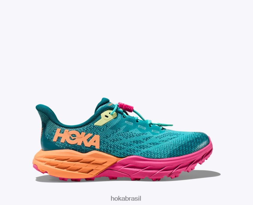 bode veloz 5 Hoka crianças RNZ040678 Castlerock/laranja vibrante