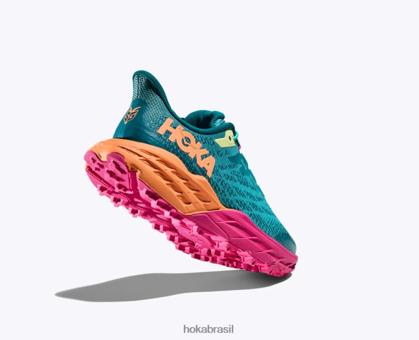 bode veloz 5 Hoka crianças RNZ040678 Castlerock/laranja vibrante