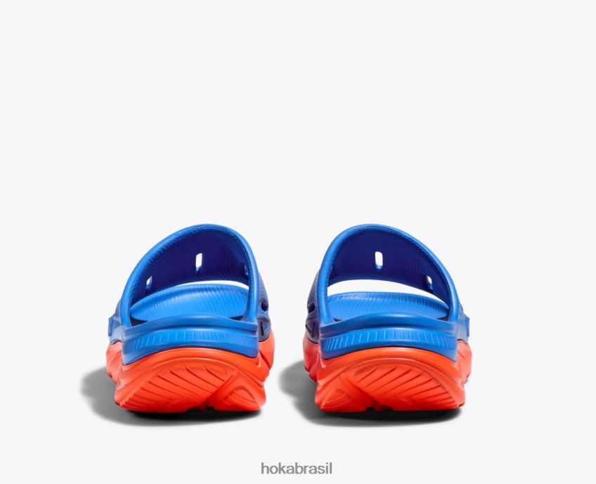 ora recuperação slide 3 Hoka crianças RNZ040680 céu costeiro/laranja vibrante