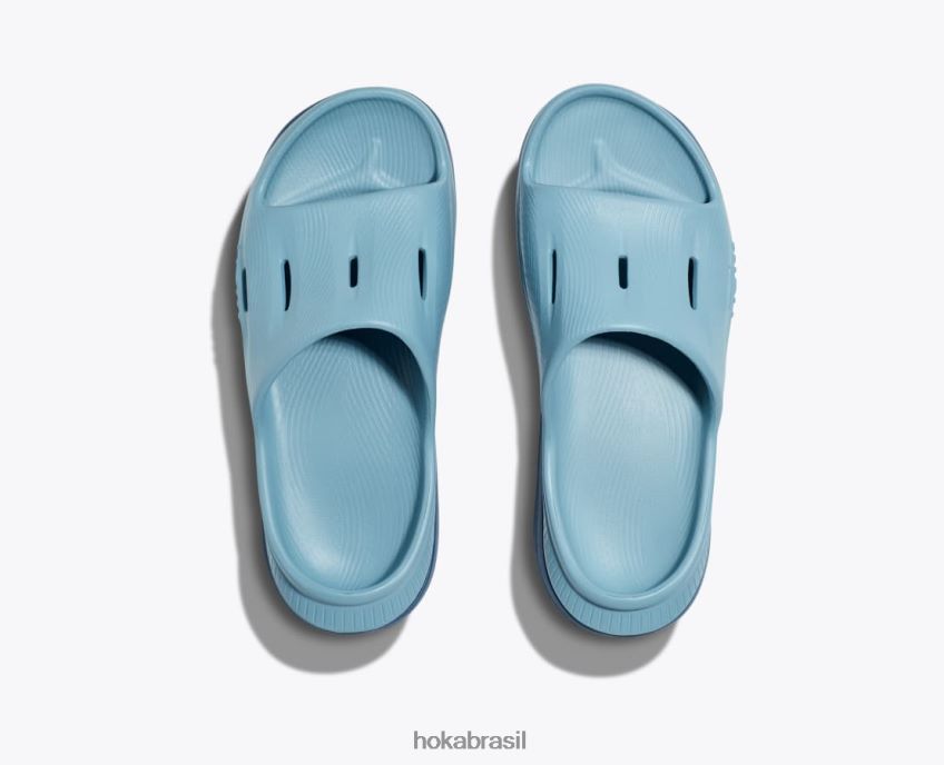 ora recuperação slide 3 Hoka crianças RNZ040681 pedra azul/aço azul