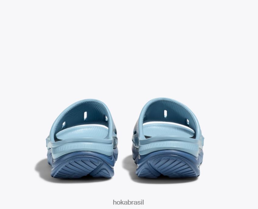 ora recuperação slide 3 Hoka crianças RNZ040681 pedra azul/aço azul