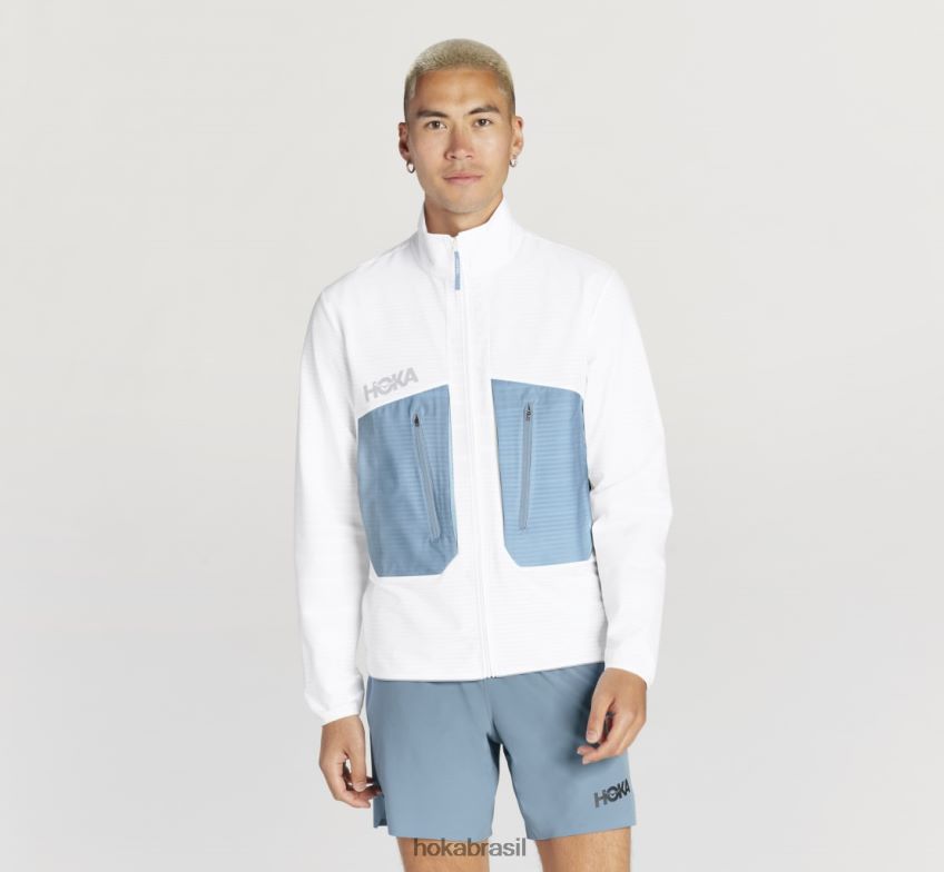 missão full-zip Hoka homens RNZ040668 branco