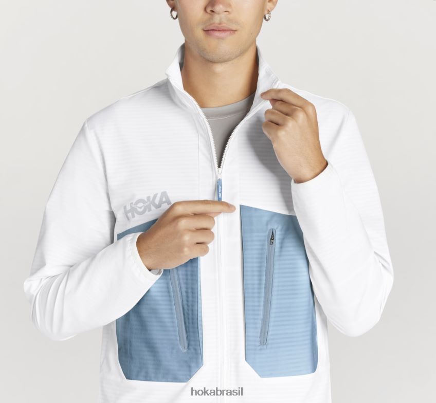 missão full-zip Hoka homens RNZ040668 branco