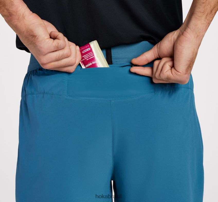 5 curtos Hoka homens RNZ040657 Aço azul