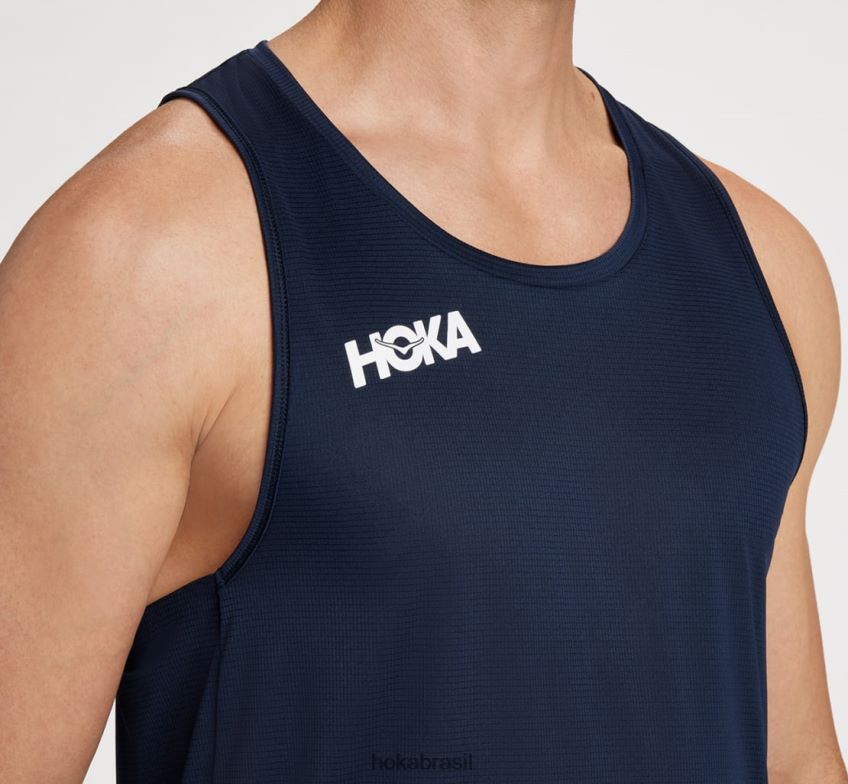 camiseta deslizante Hoka homens RNZ040630 espaço sideral
