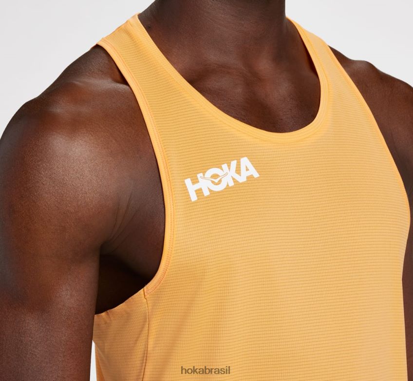 camiseta deslizante Hoka homens RNZ040631 laranja simulada