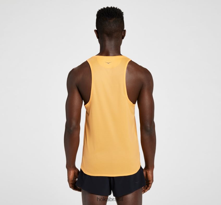 camiseta deslizante Hoka homens RNZ040631 laranja simulada
