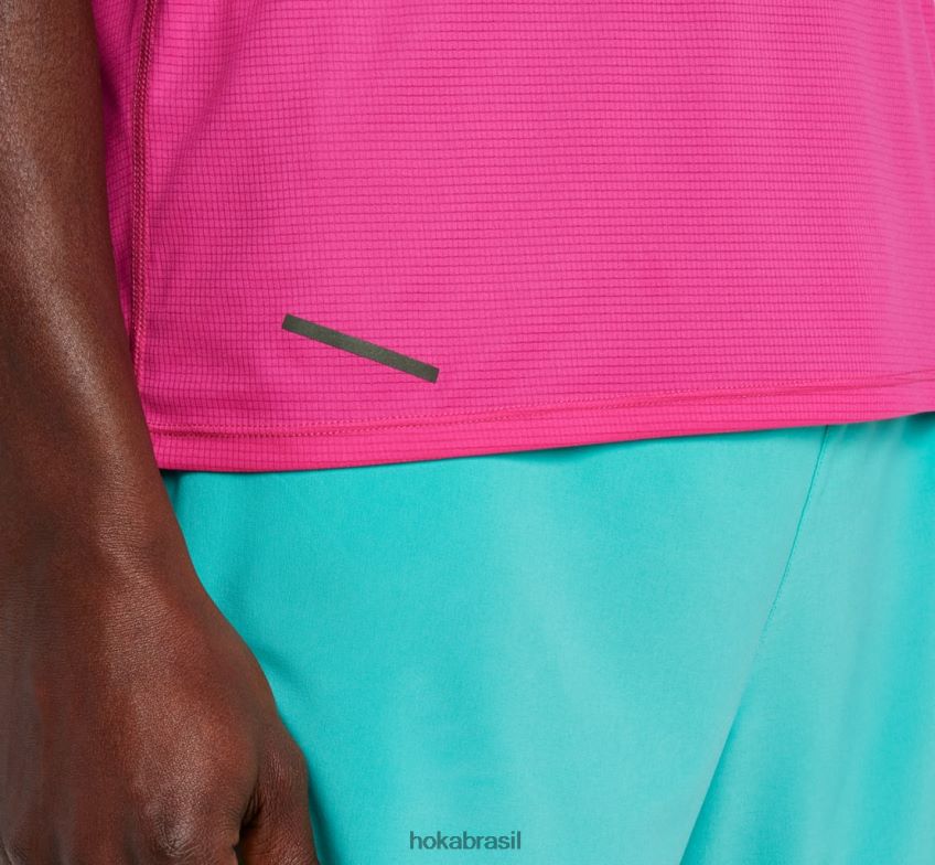 deslizar manga curta Hoka homens RNZ040635 preto