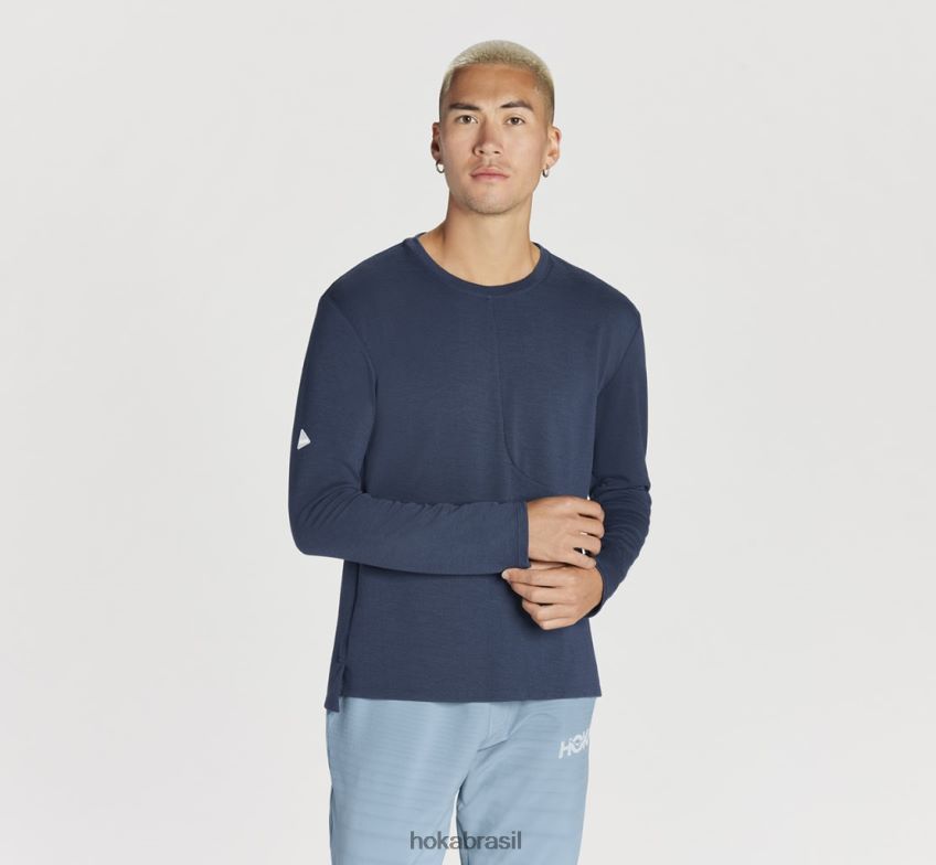 mistura merino manga longa Hoka homens RNZ040646 espaço sideral