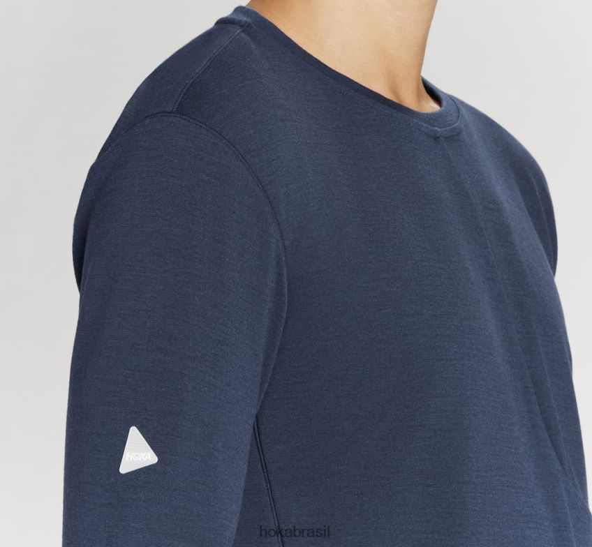 mistura merino manga longa Hoka homens RNZ040646 espaço sideral