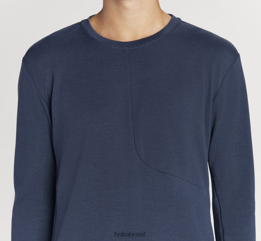 mistura merino manga longa Hoka homens RNZ040646 espaço sideral