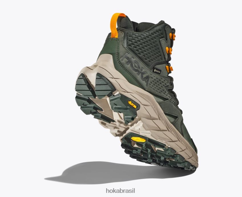 Anacapa Mid GTX Hoka homens RNZ040535 tomilho/amarelo radiante