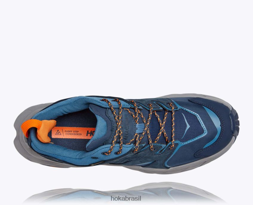 anacapa low gtx Hoka homens RNZ040544 espaço sideral/azul-petróleo real