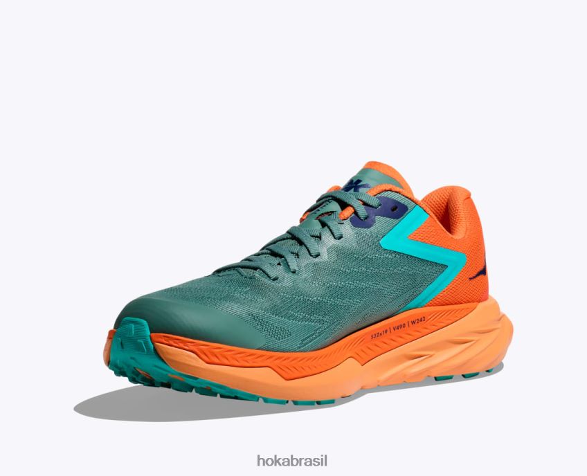 Zinal Hoka homens RNZ040509 treliça/laranja vibrante