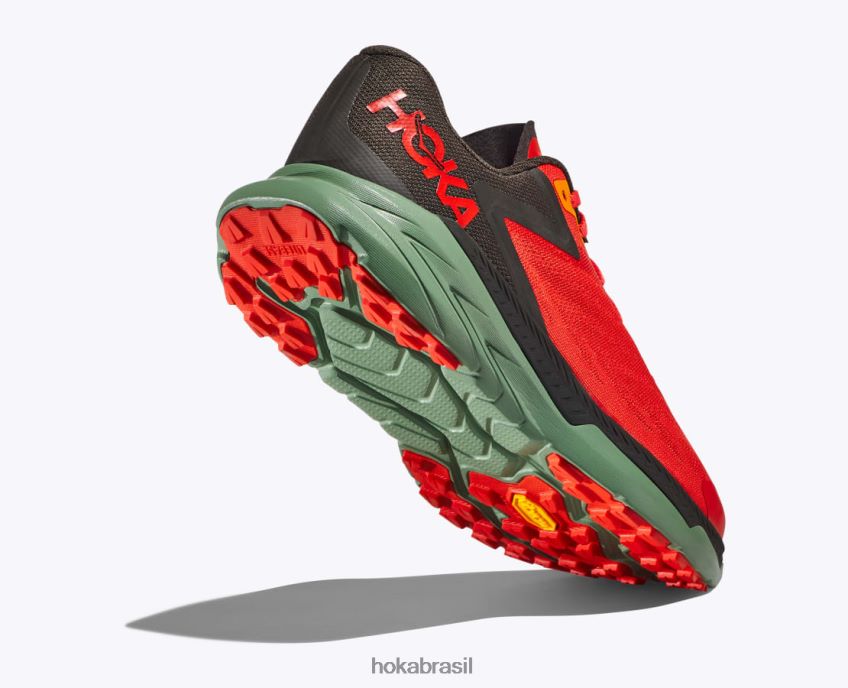 Zinal Hoka homens RNZ040512 festa/azeitona preta