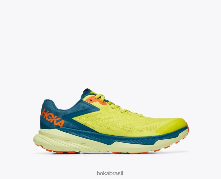 Zinal Hoka homens RNZ040513 prímula/coral azul