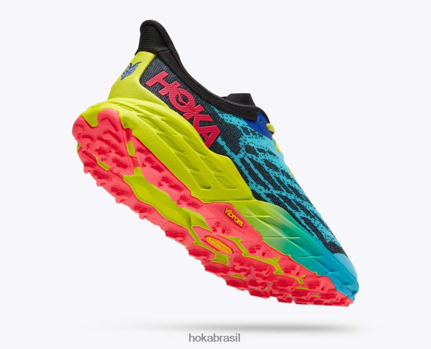 bode veloz 5 Hoka homens RNZ040609 mergulho azul/preto