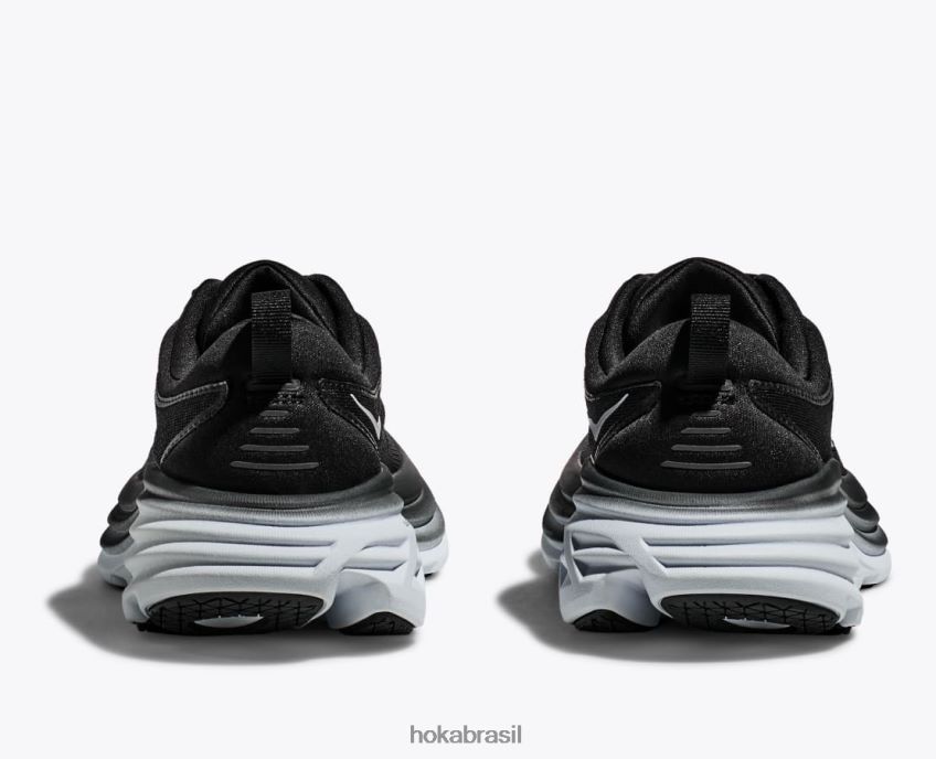 Bondi 8 Hoka homens RNZ040616 Preto branco