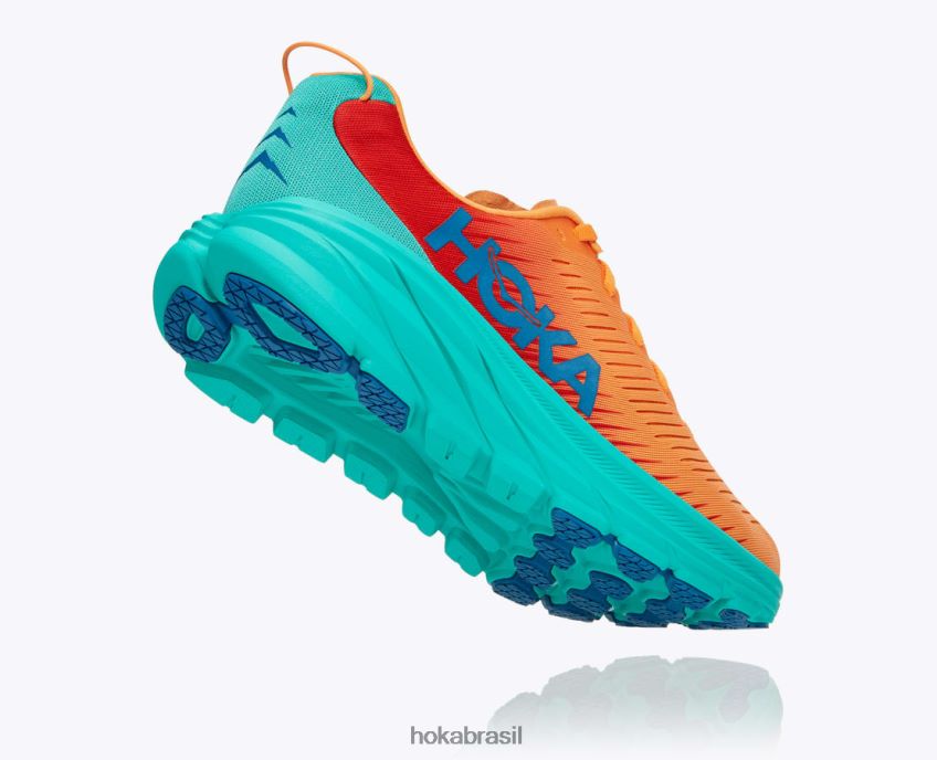 Rincón 3 Hoka homens RNZ040448 laranja ardente/festa