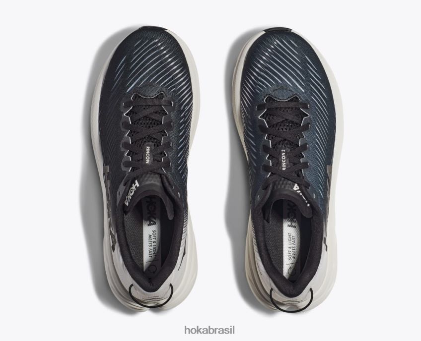 Rincón 3 Hoka homens RNZ040593 Preto branco