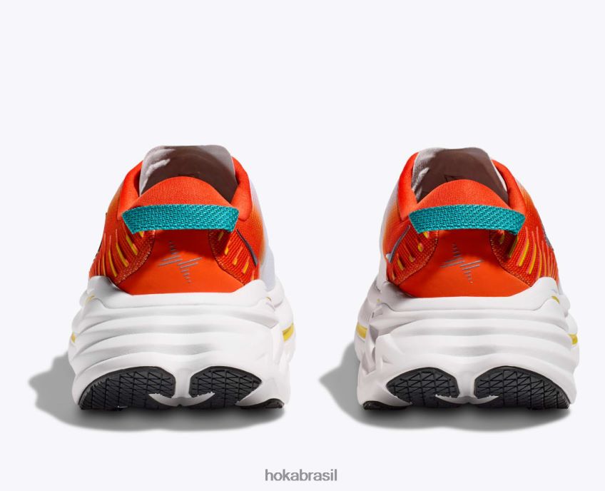 bondi x Hoka homens RNZ040462 branco de branco/chama