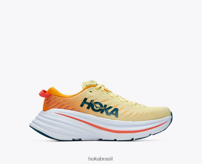 bondi x Hoka homens RNZ040464 pera amarela/amarelo radiante