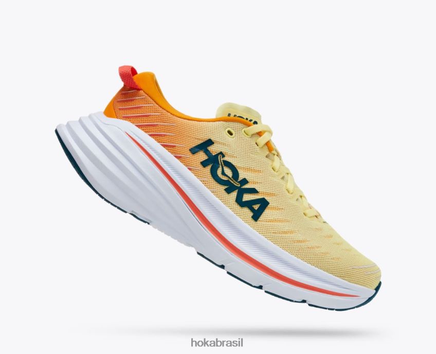 bondi x Hoka homens RNZ040464 pera amarela/amarelo radiante