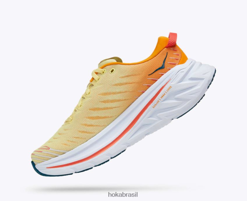 bondi x Hoka homens RNZ040464 pera amarela/amarelo radiante