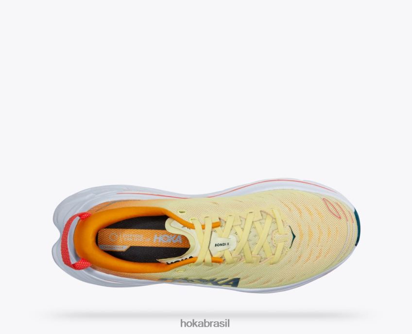 bondi x Hoka homens RNZ040464 pera amarela/amarelo radiante