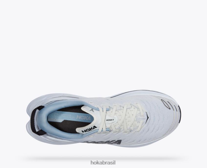bondi x Hoka homens RNZ040465 branco de branco/névoa azul