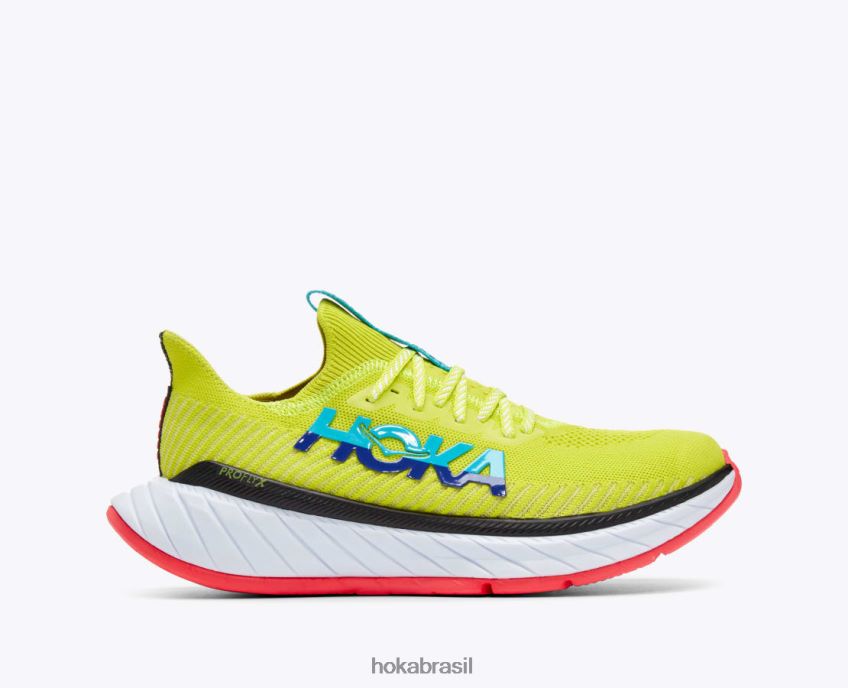 carbono x 3 Hoka homens RNZ040457 prímula/azul mergulhador