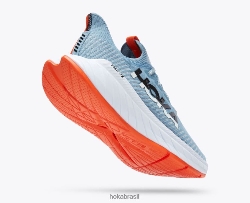 carbono x 3 Hoka homens RNZ040458 conta da primavera da montanha / papagaio-do-mar