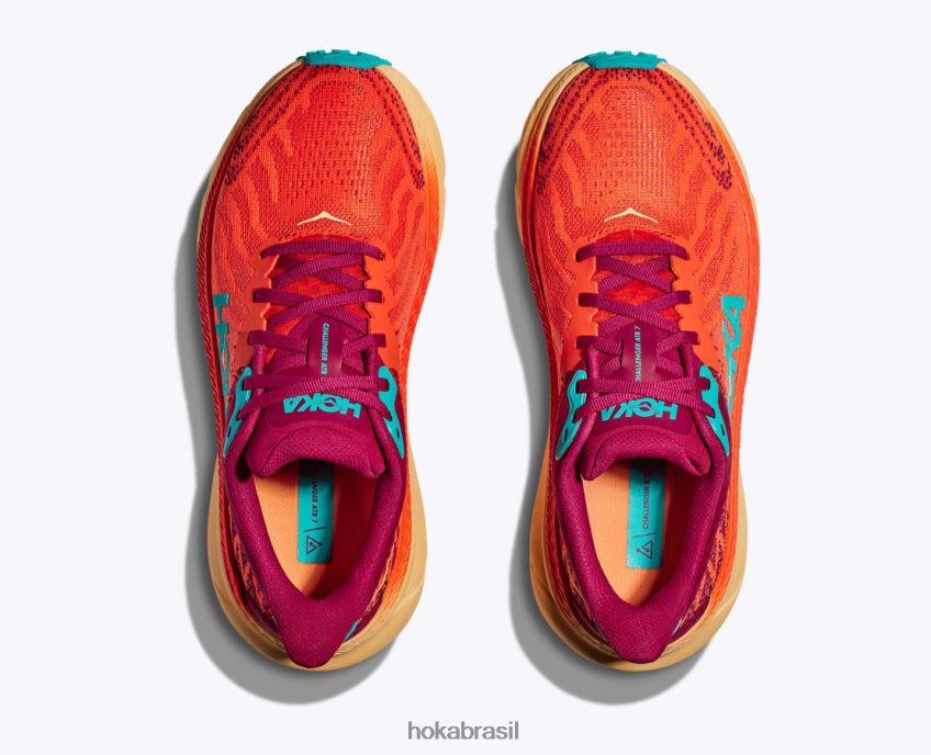 desafiante 7 Hoka homens RNZ040568 pedra azul/prímula