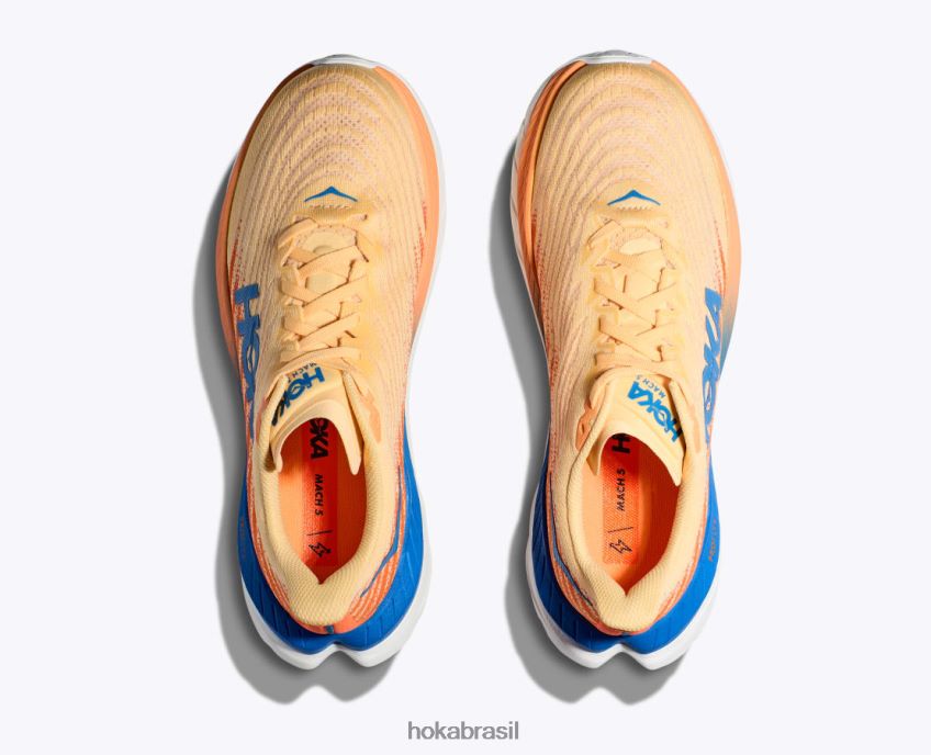 mach 5 Hoka homens RNZ040436 impala/laranja vibrante