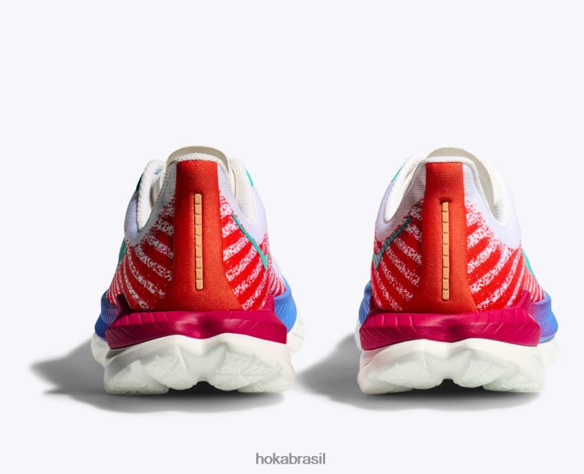 mach 5 Hoka homens RNZ040437 branco/chama