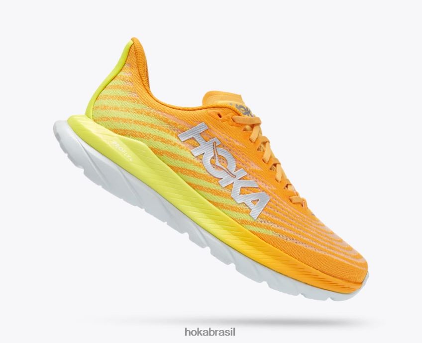 mach 5 Hoka homens RNZ040439 amarelo radiante/prímula