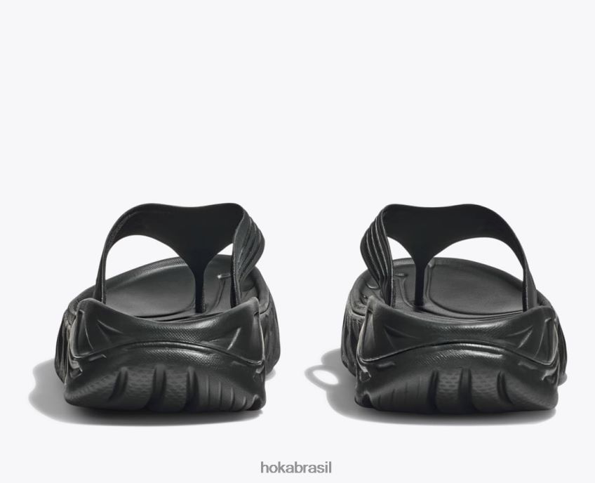 ora recuperação flip Hoka homens RNZ040562 preto/cinza gaivota escuro