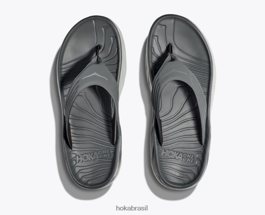 ora recuperação flip Hoka homens RNZ040563 bálsamo verde/mercúrio