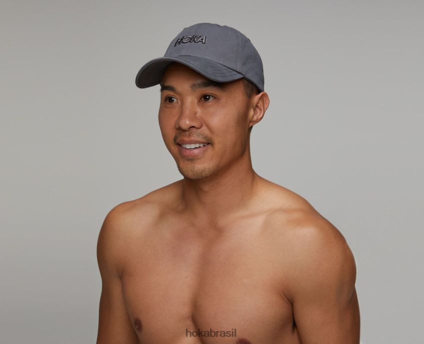 chapéu casual Hoka mulheres RNZ040408 cinza escuro