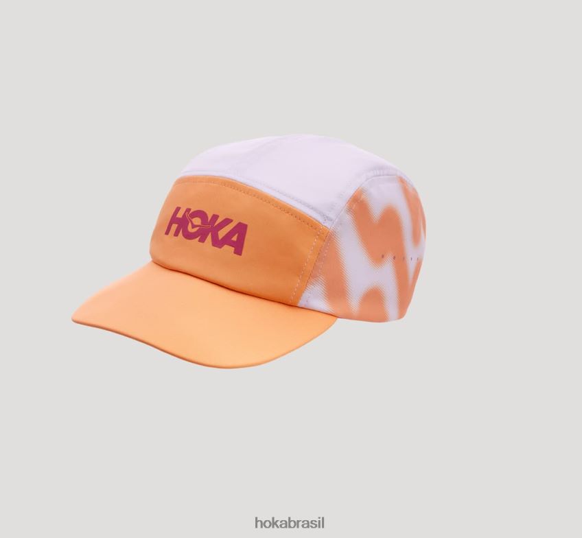 chapéu de desempenho Hoka mulheres RNZ040391 simulação de laranja/clifton