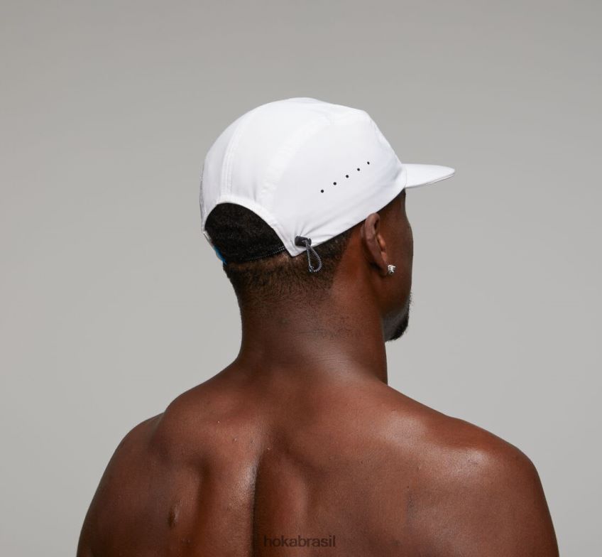 chapéu de desempenho Hoka mulheres RNZ040396 branco/cinza frio