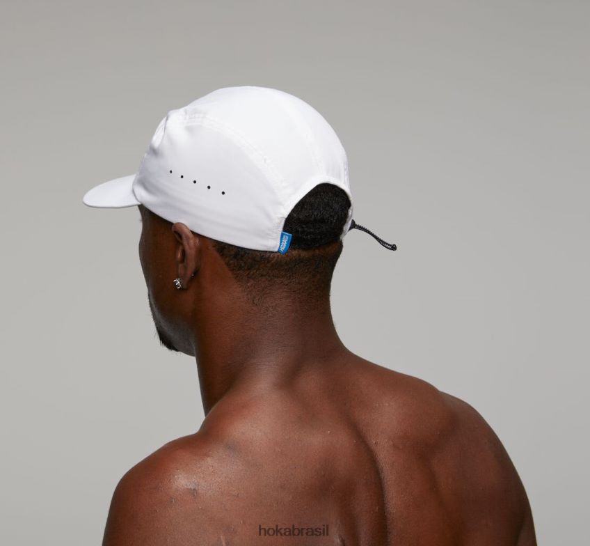 chapéu de desempenho Hoka mulheres RNZ040396 branco/cinza frio