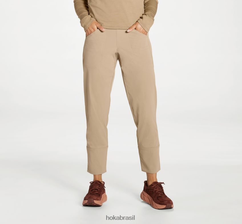 calça de transporte Hoka mulheres RNZ040360 duna