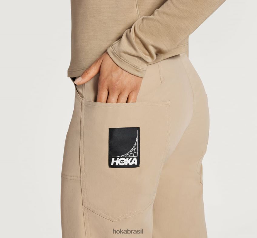 calça de transporte Hoka mulheres RNZ040360 duna