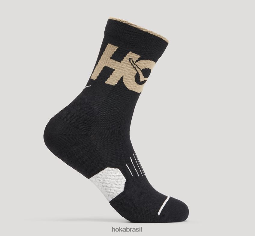 meia de corrida Hoka mulheres RNZ040381 antracite/duna