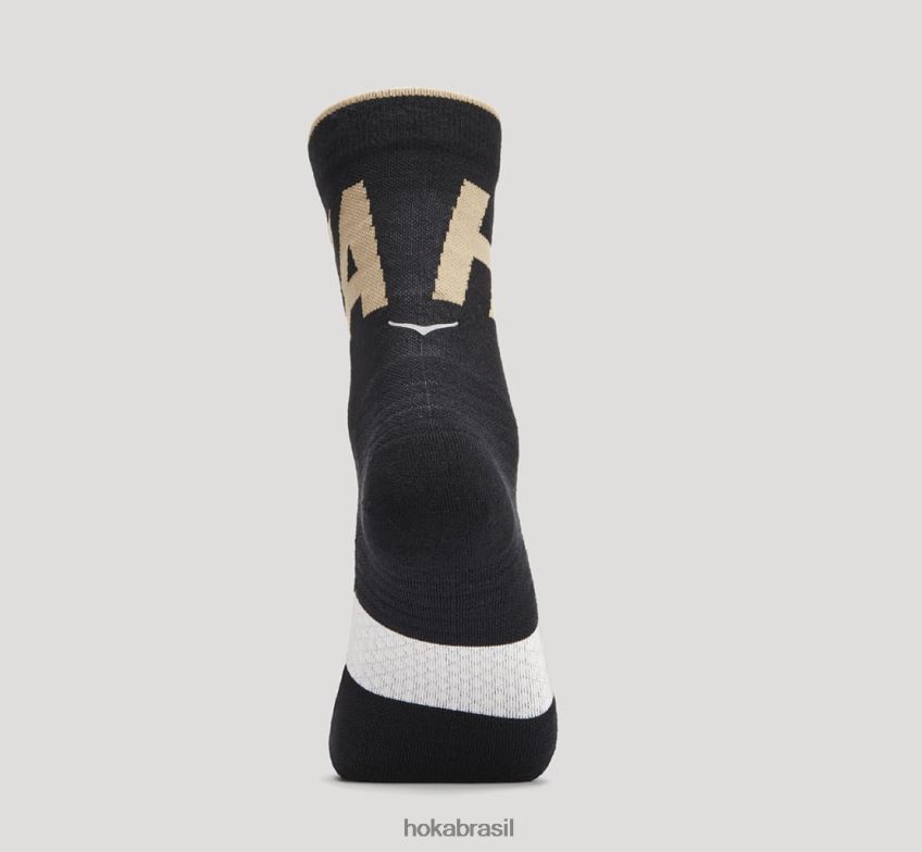 meia de corrida Hoka mulheres RNZ040381 antracite/duna