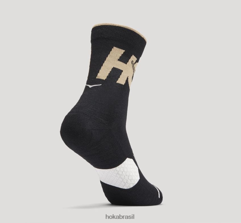 meia de corrida Hoka mulheres RNZ040381 antracite/duna